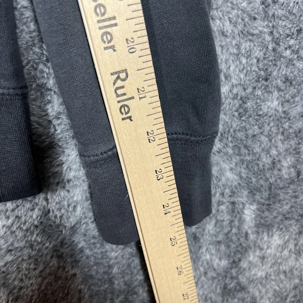 The North Face Hoodie Mens Small Black Pullover Logo Fleece Sweatshirt Outdoor